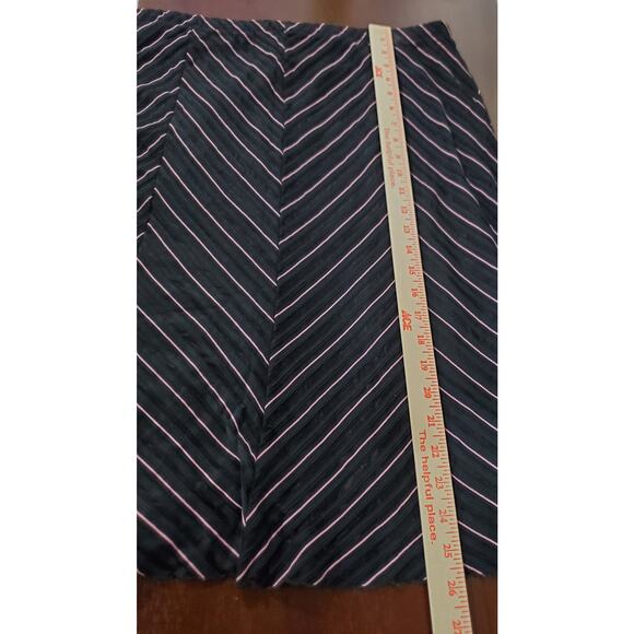 Vtg 90s Fashion Bug Sheer Overlay Stripe Corset Top Skirt Set Plus Size Gothic - Picture 16 of 16